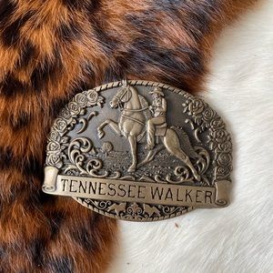 Vintage Brass Tennessee Walker Belt Buckle